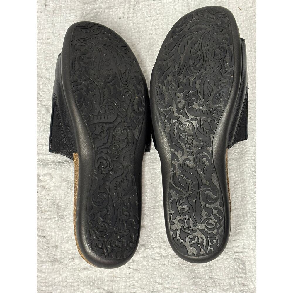 Naot Women's Black Leather Slides Sandals Size 8 #59214 - Picture 4 of 5